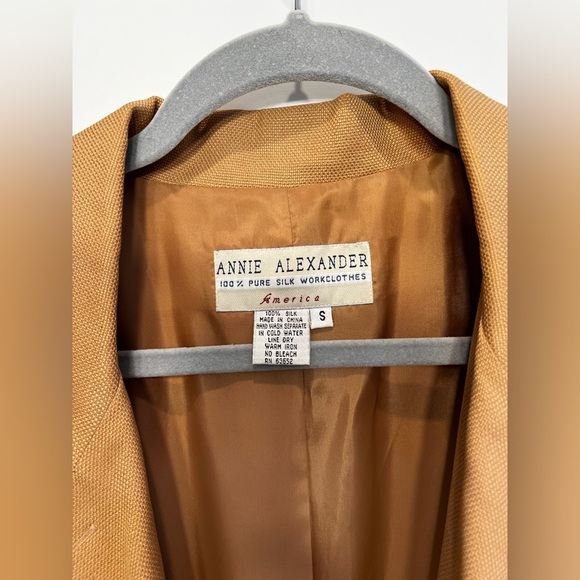 Annie Alexander Pure Silk Lightweight Jacket Size Small - Picture 2 of 13